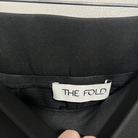 The Fold London Black slim Leg Trouser‎ Work Pants Size 2 - Picture 2 of 7